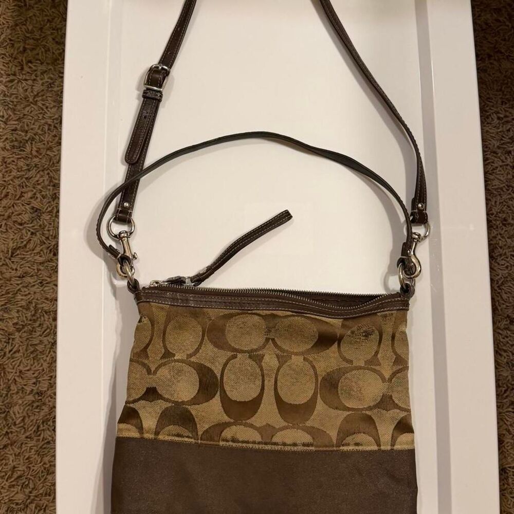 Coach Women's Brown and Khaki Bag